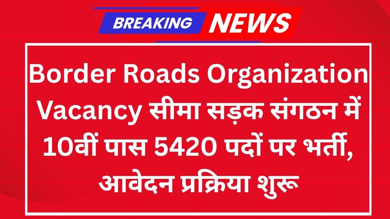 Border Roads Organization Vacancy