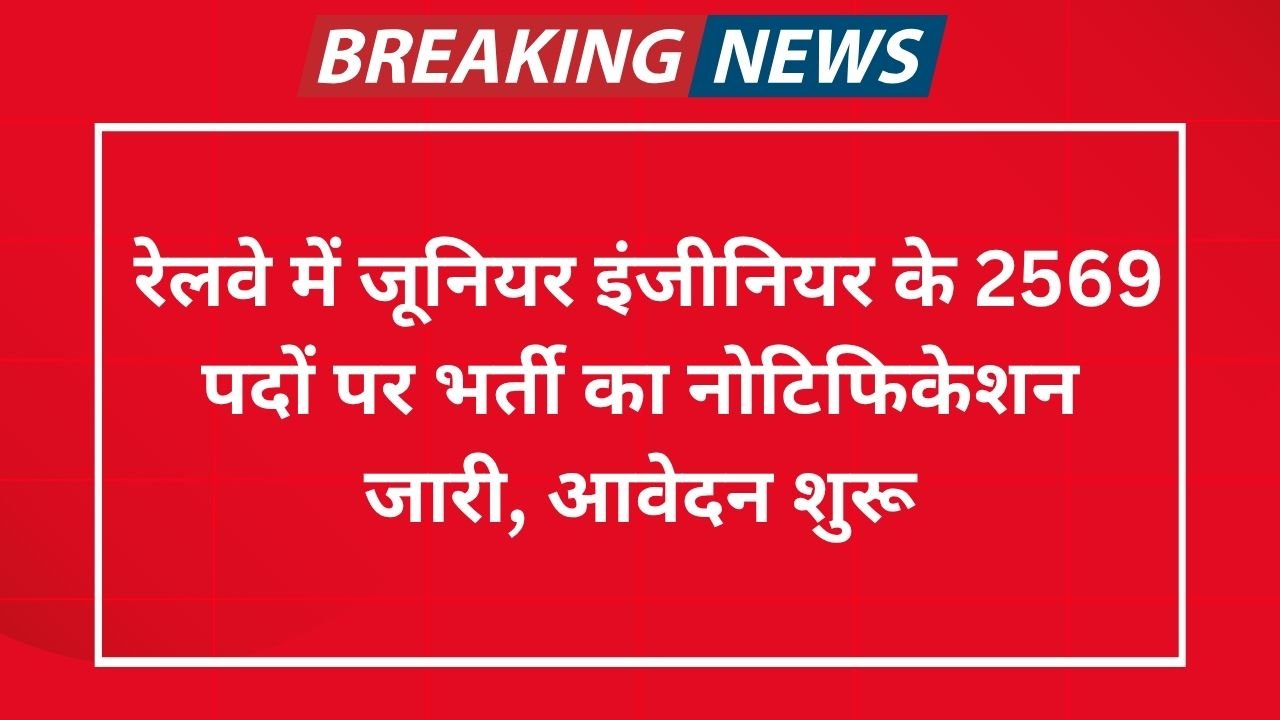 Railway JE Vacancy 2025