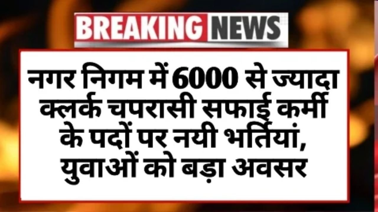 Nagar Nigam Vacancy 2025